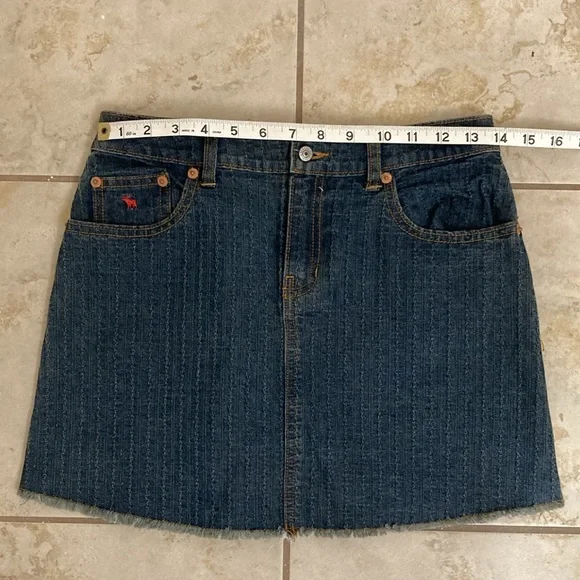 Abercrombie & Fitch Blue Denim Mini Skirt - Picture 7 of 8